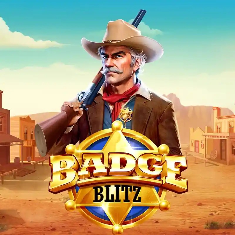 Badge Blitz slot visual from Pragmatic Play available on maneki-casino.org
