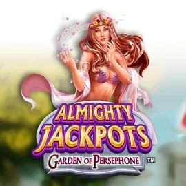 Almighty Jackpots: Garden of Persephone logo by Novomatic at Maneki Casino