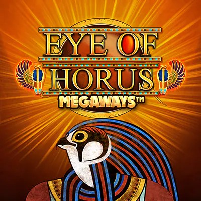 Eye of Horus Megaways slot logo by Blueprint Gaming at Maneki Casino