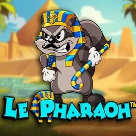 Le Pharaoh slot logo by Hacksaw Gaming at Maneki Casino