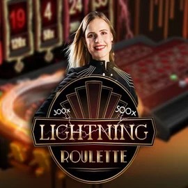 Lightning Roulette game by Evolution – logo hosted on Maneki Casino
