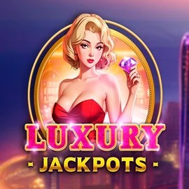 Luxury Jackpots slot logo by Triple Cherry at Maneki Casino