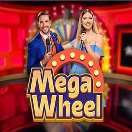 Mega Wheel online game logo by Pragmatic Play on maneki-casino.org