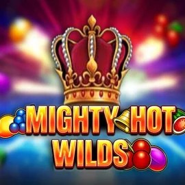 Mighty Hot Wilds logo by Inspired Gaming at Maneki Casino