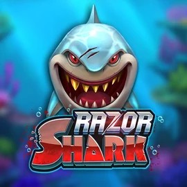 Razor Shark online game logo by Push Gaming on maneki-casino.org
