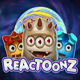 Reactoonz by Play’n GO, showcased at maneki-casino.org – game logo