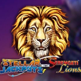Stellar Jackpots with Serengeti Lions logo – Jackpots by Lightning Box Game at Maneki Casino