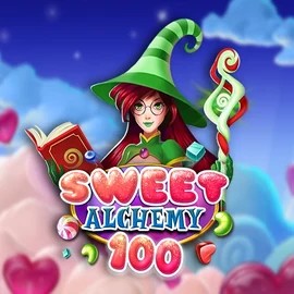 Sweet Alchemy 100 game by Play’n GO – logo hosted on Maneki Casino